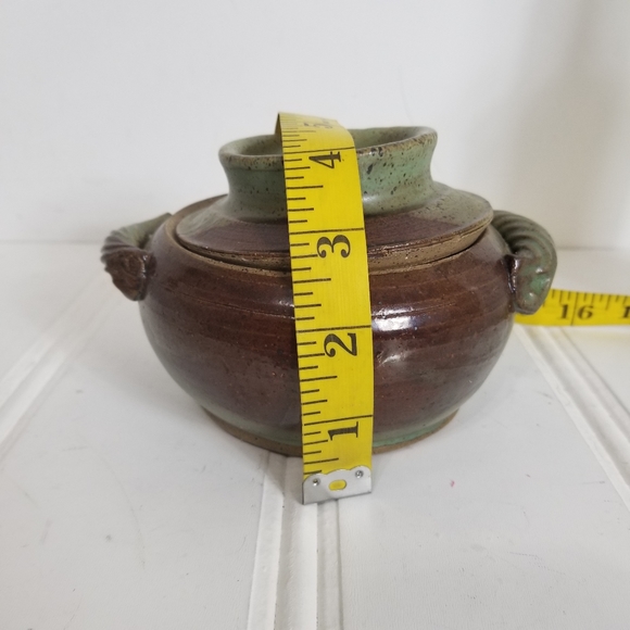 John Graves Pottery Egg Cooker with Lid Stoneware Farm Cottage Country - Picture 13 of 14